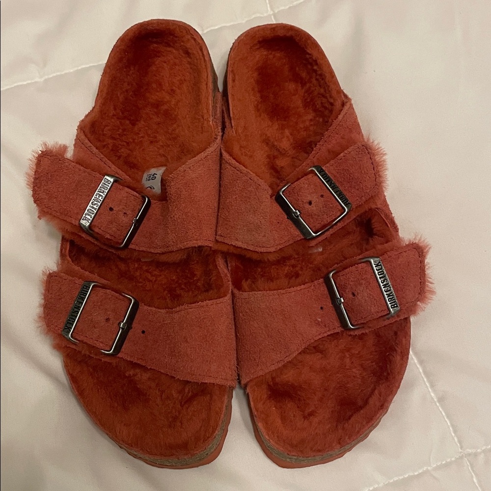 Birkenstock, Arizona shearling women size 40